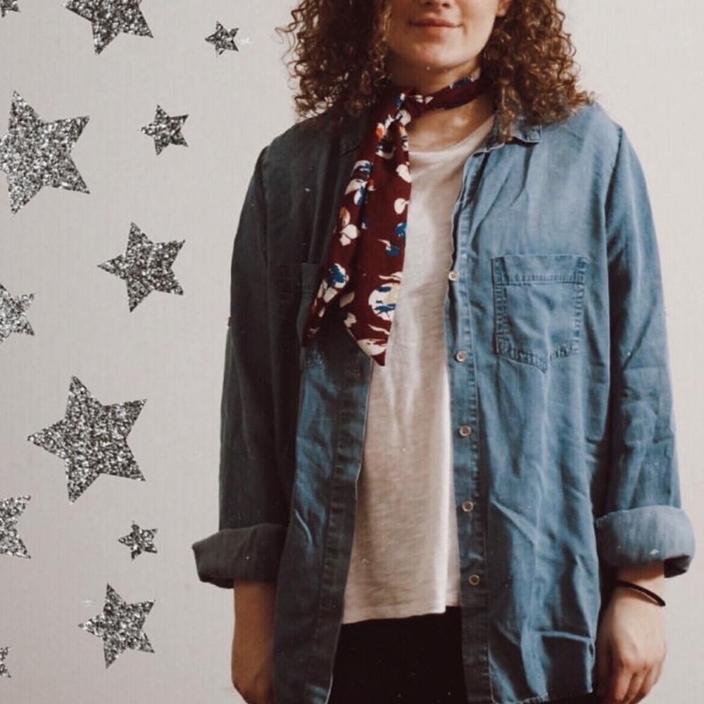 denim button down